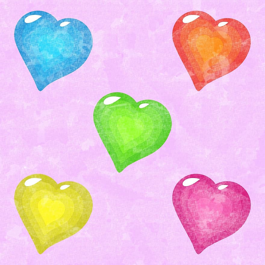 Liebe, Herzen, Formen, Symbol, Valentinstag, Liebesherz, Romantik, romantisch, Design, Muster, rosa Liebe
