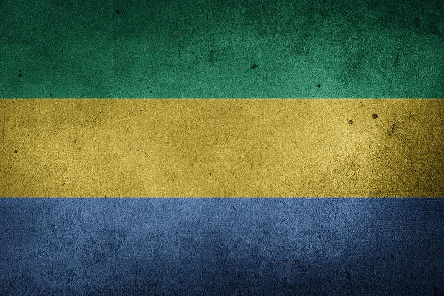 σημαία, gabon, Αφρική