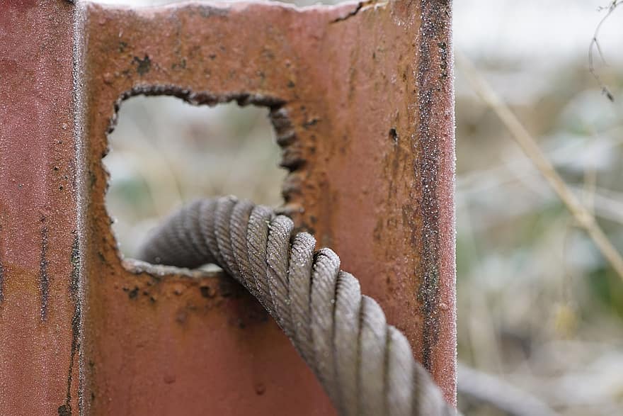Steal, Rope, Iron, close-up, old, rusty, steel, metal, construction industry, industry, dirty