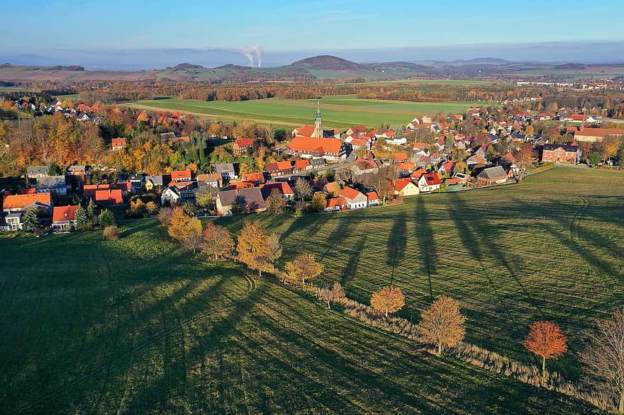 Town, Countryside, Travel, Tourism, Walter Village, Upper Lusatia, Saxony, Germany, Nature, Landscape, rural scene