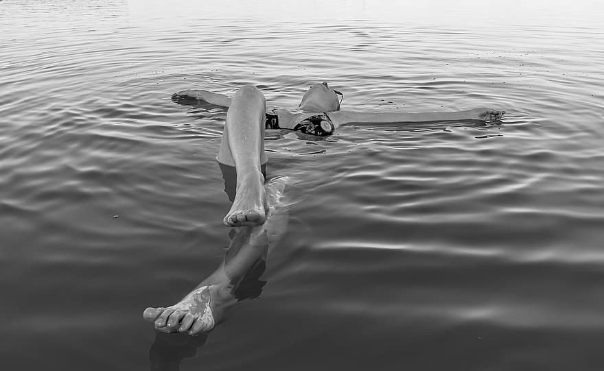 женщина, плавающий, молодой, Мертвое море, девушка, воды, женский пол, человек, отдых, веселье, на открытом воздухе