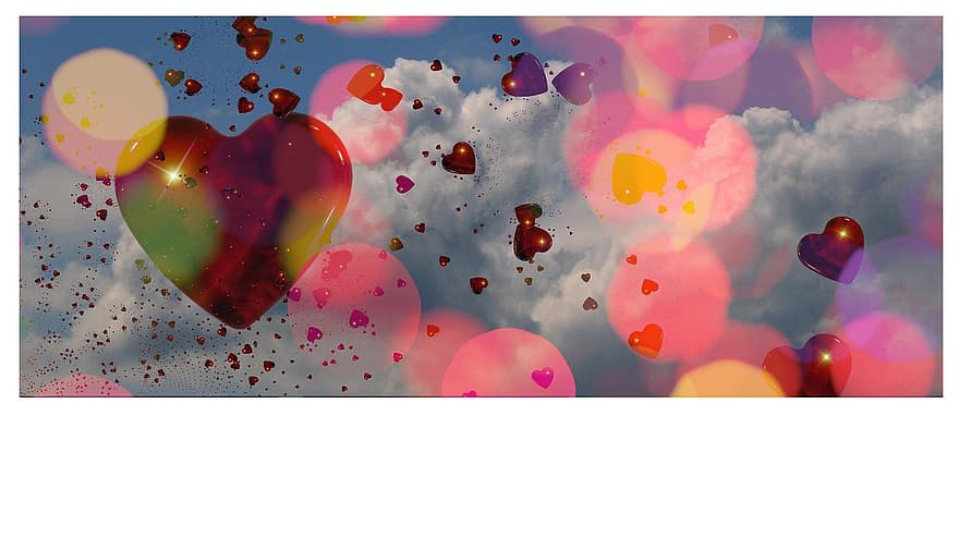 Greeting Card, Blur, Heart, Abstract