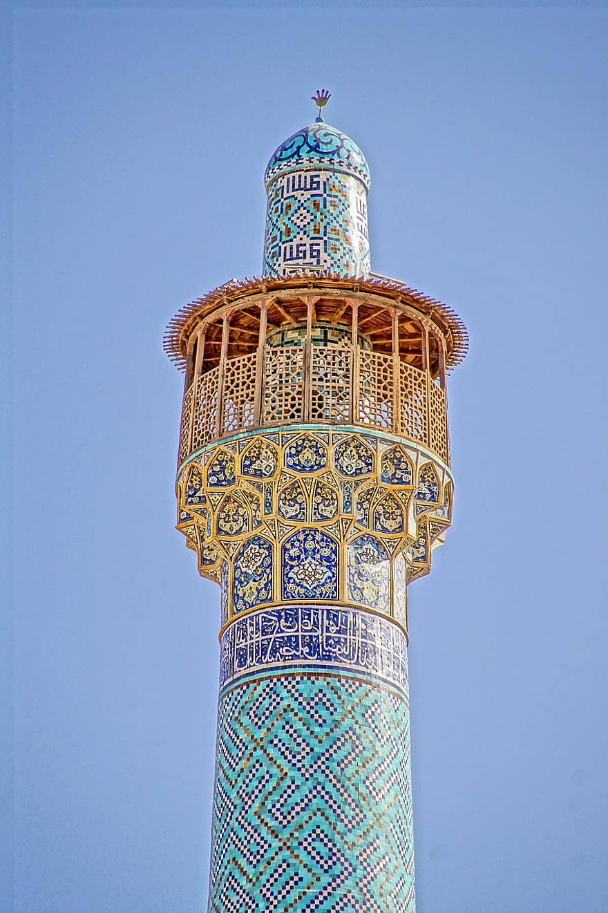 Iran, persia, mengorientasikan, budaya, mesjid, menara, Masjid Shah