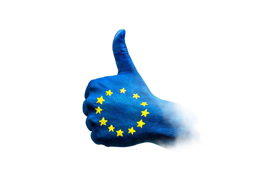 Evropa, eu, demokracie, referendum, hlasování, evropské volby, Volby 2019, volby, podepsat, symbol, palec