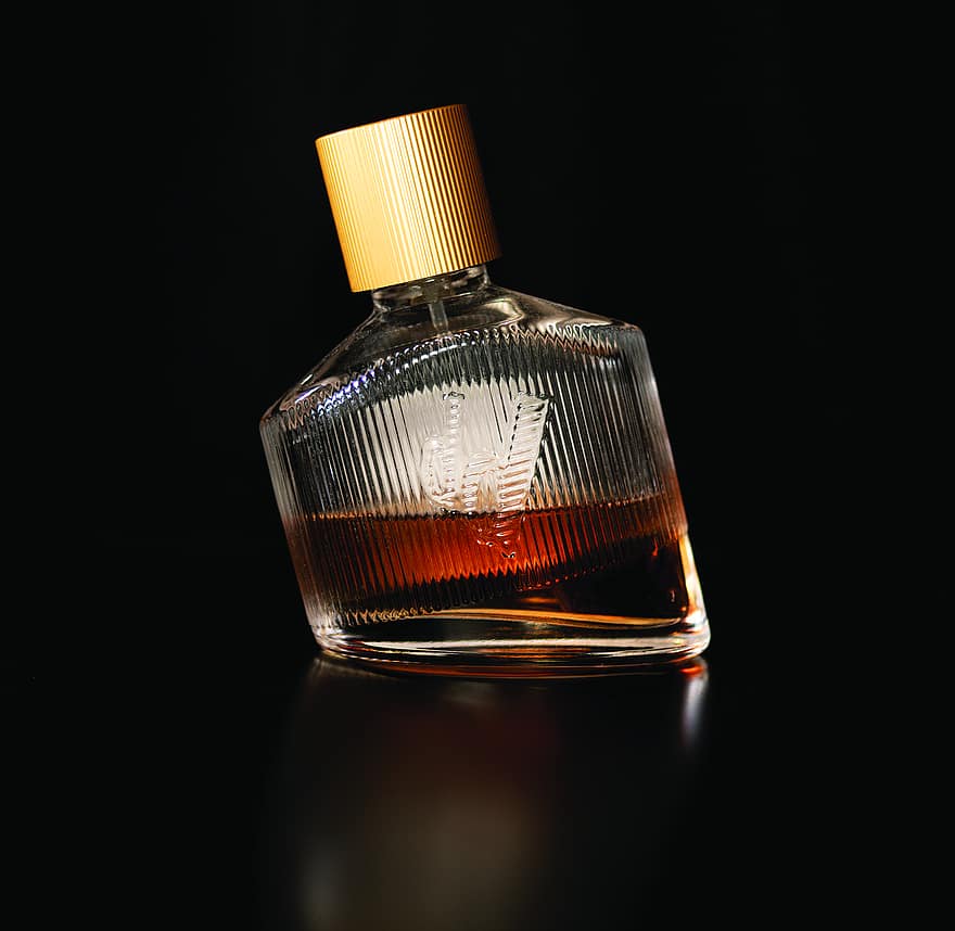 Cosmetics, Perfume, Aroma, Glass, Cologne, Packaging, close-up, bottle, liquid, single object, reflection