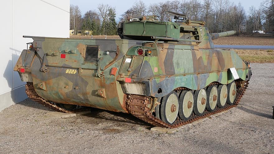 kovinė transporto priemonė, karinis, Ikv91, Infanterikanonvagn 91, muziejus