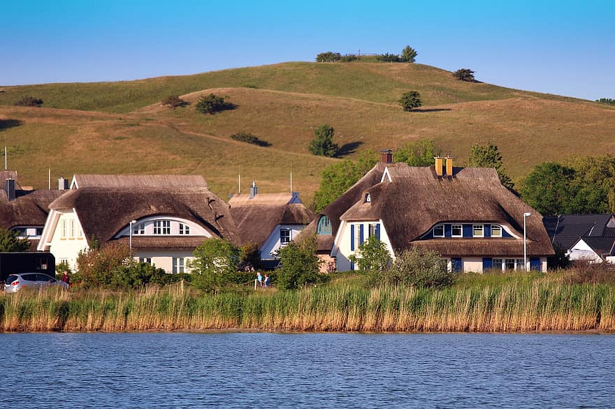 Gager, Rügen Island, Thatched Roofs, Nature, Water, Rest, Vacations, Coast, Landscape, Island, Relaxation