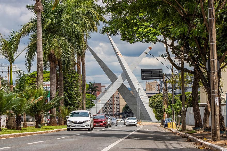 Goiânia, Viadukas Latif Sebba, orientyras, Brazilija, gatvė