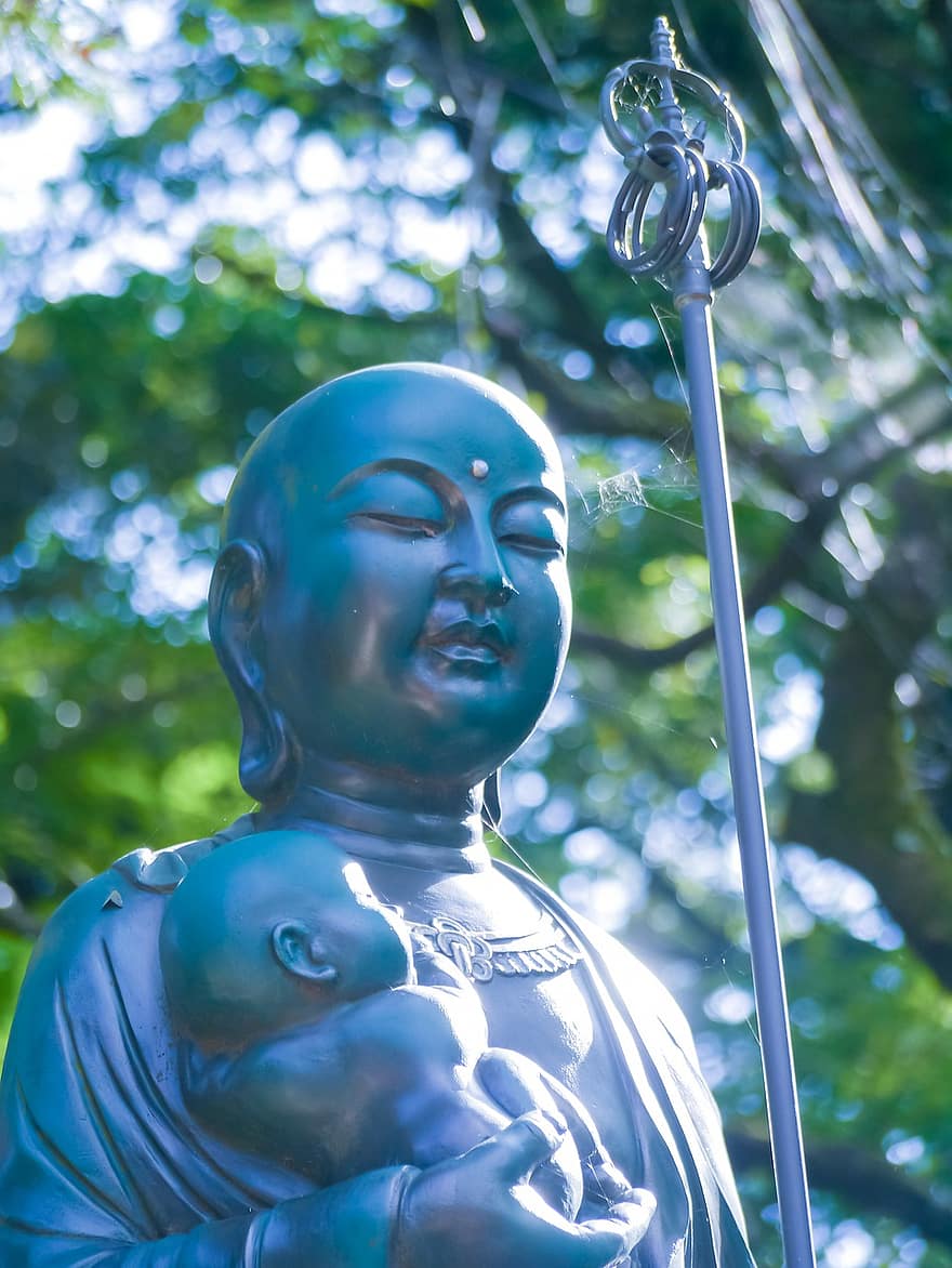 jizo statuja, Japāņu bodisatva, Japāna, aizbildnis, dievība, budisms, reliģiju, tradicionāli, tradīcijas, dievišķais, ceļot