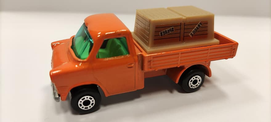oyuncak araç, kamyonet, araç, oyuncak, minyatür, kibrit kutusu, bağbozumu, eski, kapatmak