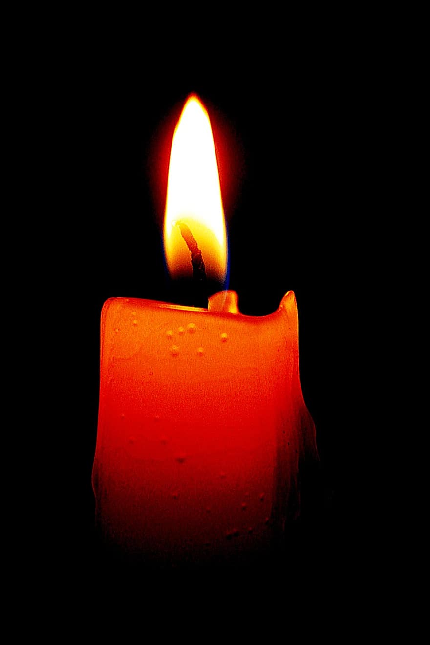 свеча, свет свечи, свечи, свет, молитва, пламя, Пожар, огни, религия, медитация, темно