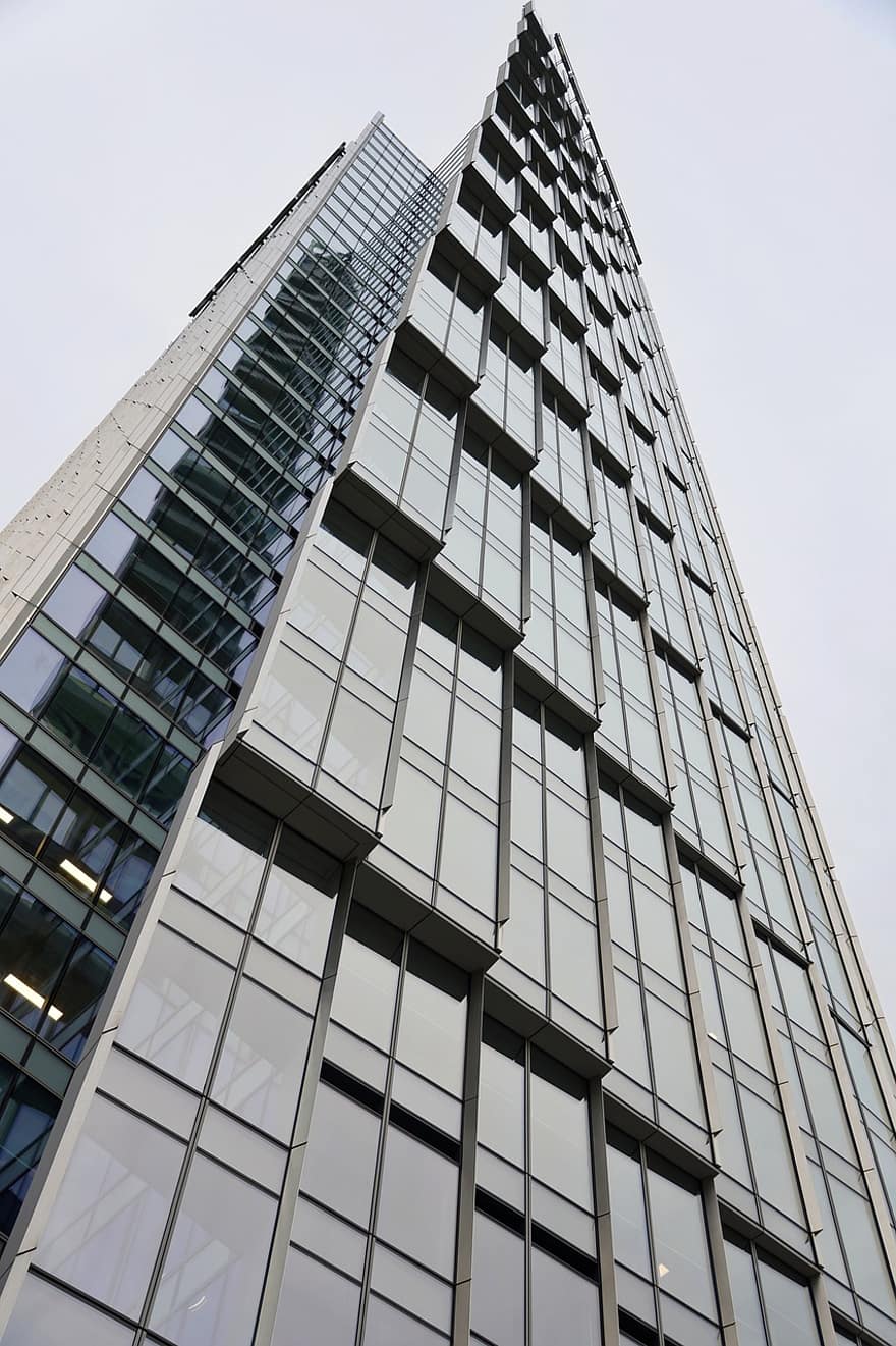 edificio, Ventanas de cristal, arquitectura, skycraper, moderno, alto, oficinas
