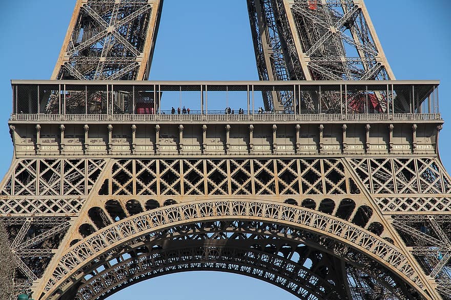 tour Eiffel, Paris, France, monument, point de repère, tour de radio