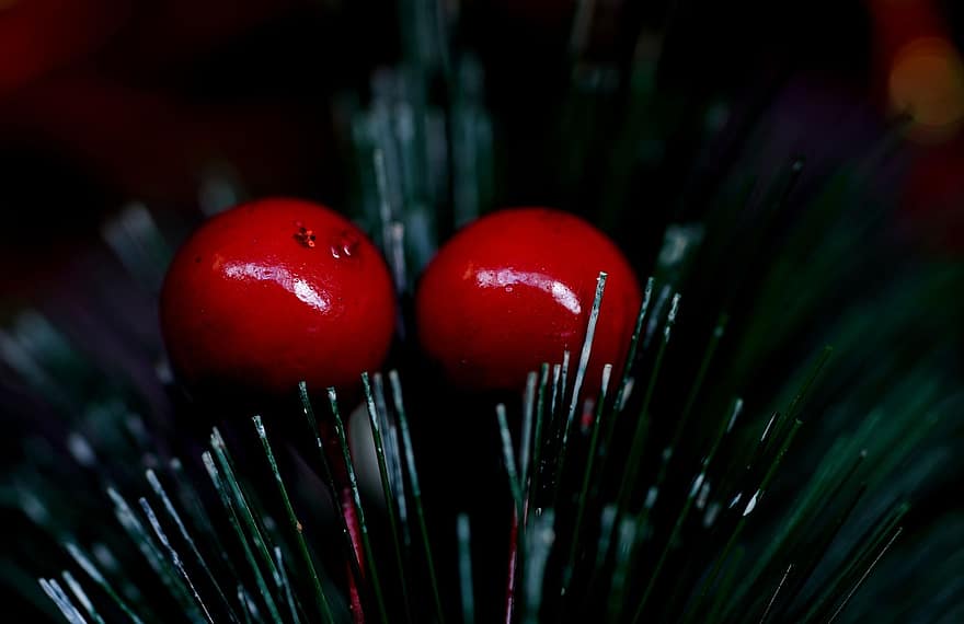 vyšnia, apdaila, ornamentas, Kalėdų eglutė