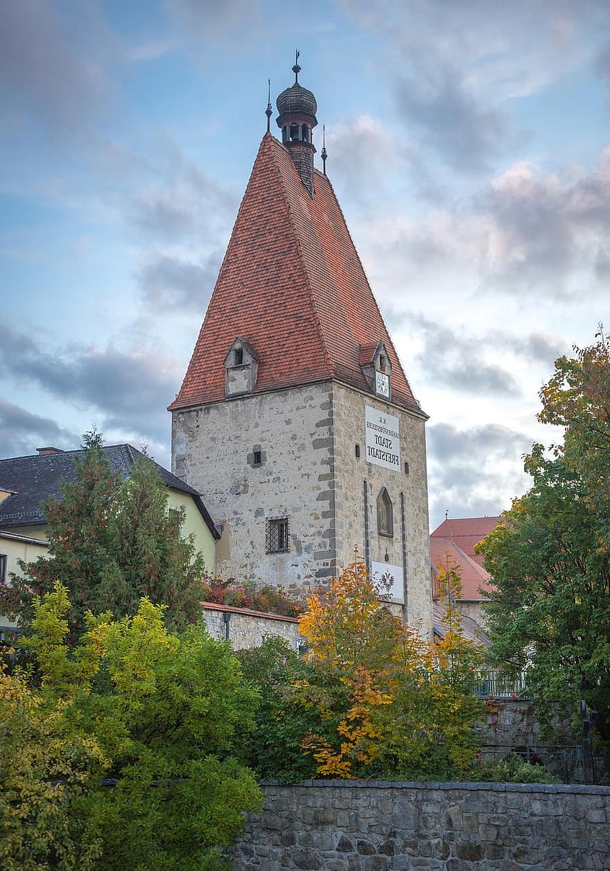 Linzer Tor, Avusturya, şehir kapısı, kule, Mühlviertel, tarihi merkez, Avrupa, mimari