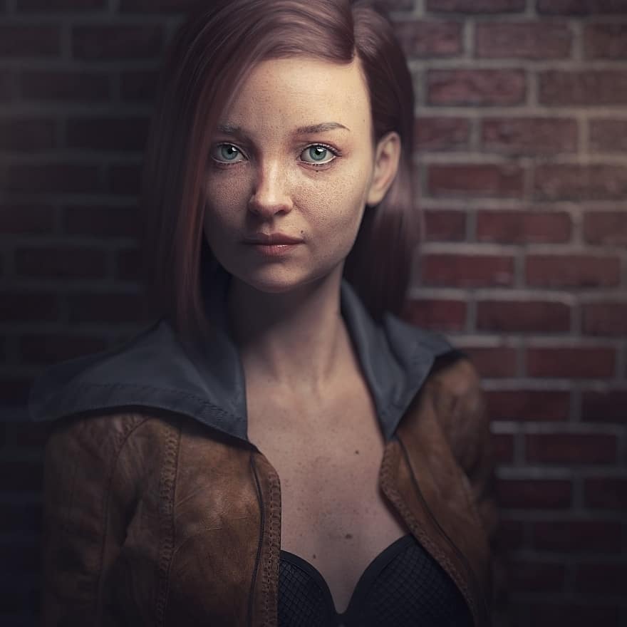 Woman, Avatar, Portrait, Fantasy, 3d, Character, Render, Girl, Young, Face, Cgi