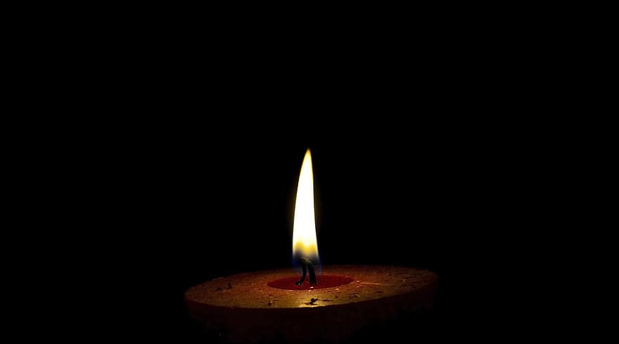 свеча, пламя, свет, мерцание, тяжелая утрата, искусственное освещение, горящая свеча, темно, Пожар, естественное явление, религия