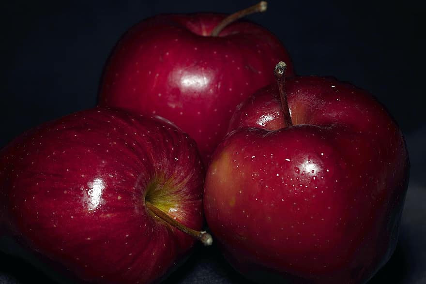 äpplen, frukt, mat, färsk, hälsosam, mogen, organisk, ljuv, producera, skörda, äpple