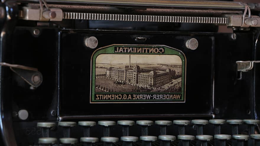 skrivemaskine, gammel skrivemaskine, årgang, retro, bogtryk