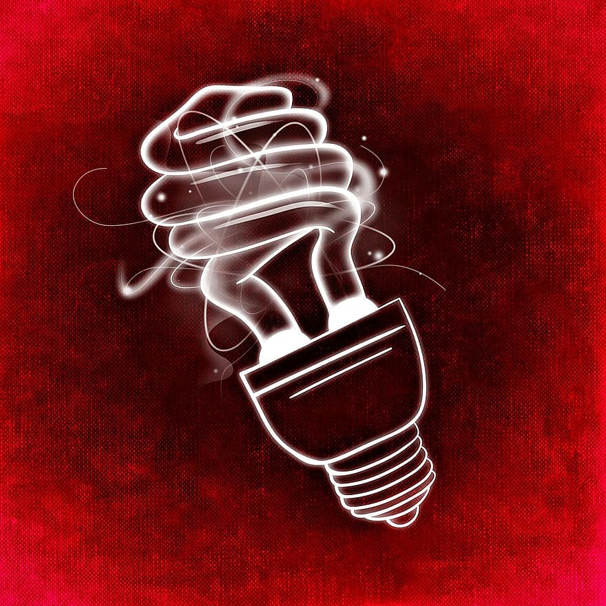 idéia, lâmpada, iluminação, incidência