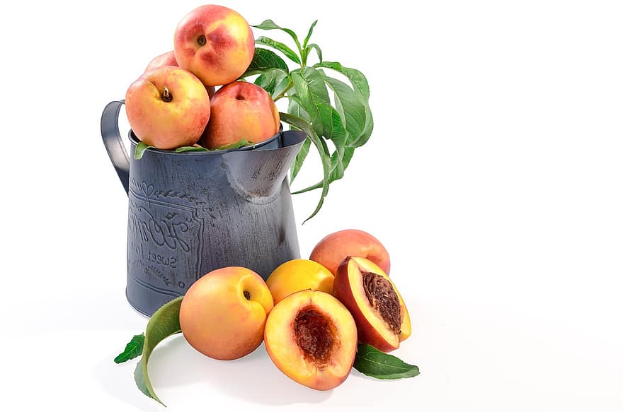 nektariner, persikor, frukt, Saftiga frukter, mogna frukter