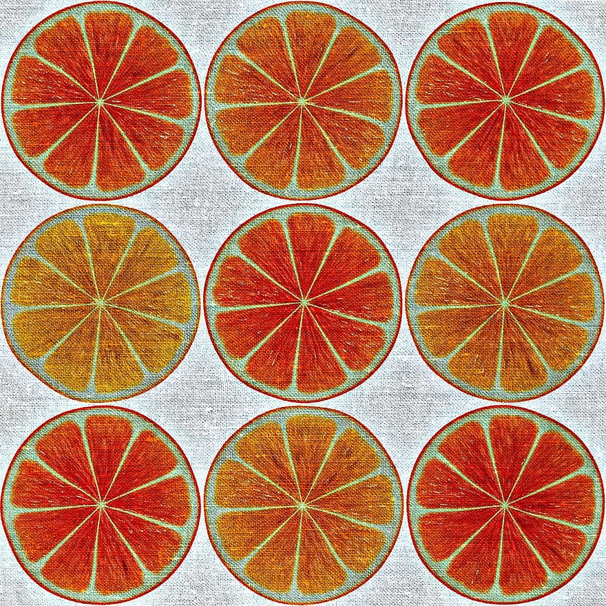 оранжевый, диски, апельсиновые дольки, фрукты, вкусные, свежий, витамины, здоровый, желтый