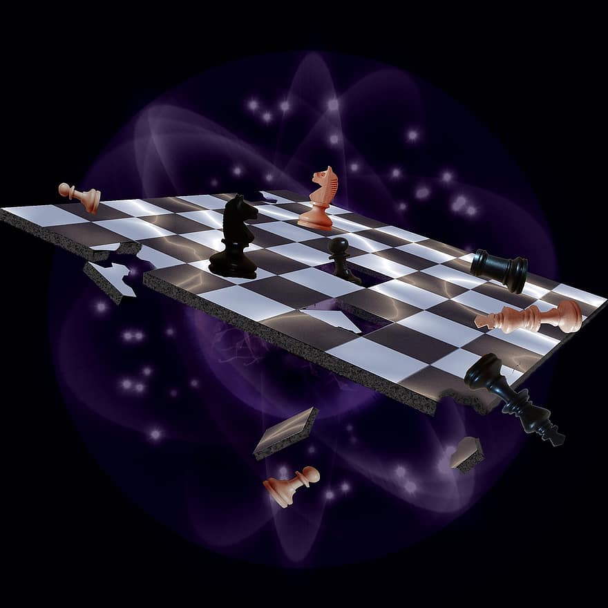Fantazja, grać, szachy, myśleć, strategia, dane