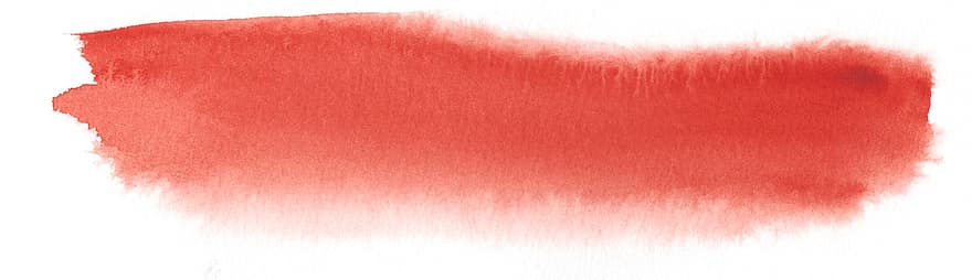vannfarge, rød, penselslag, fond