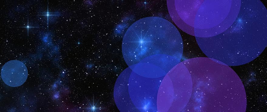 Universe, Stars, The Cosmos, Galaxy, Space, Spheres, Science Fiction, Heading, Banner, Website Banner, Social Media