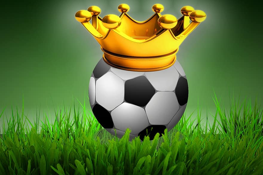 koruna, Fotbal, spěch, král, světový šampionát, konec hry, světový pohár, kus trávníku, sport