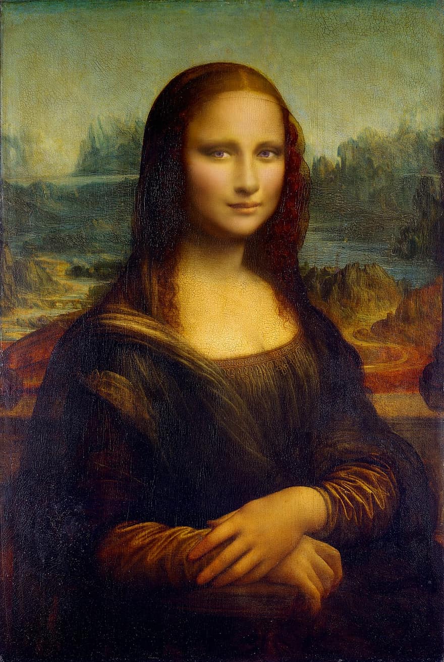 موناليزا ، لوحة ، ليوناردو دافنشي ، صورة ، شاب ، وجه ، الاستبدال