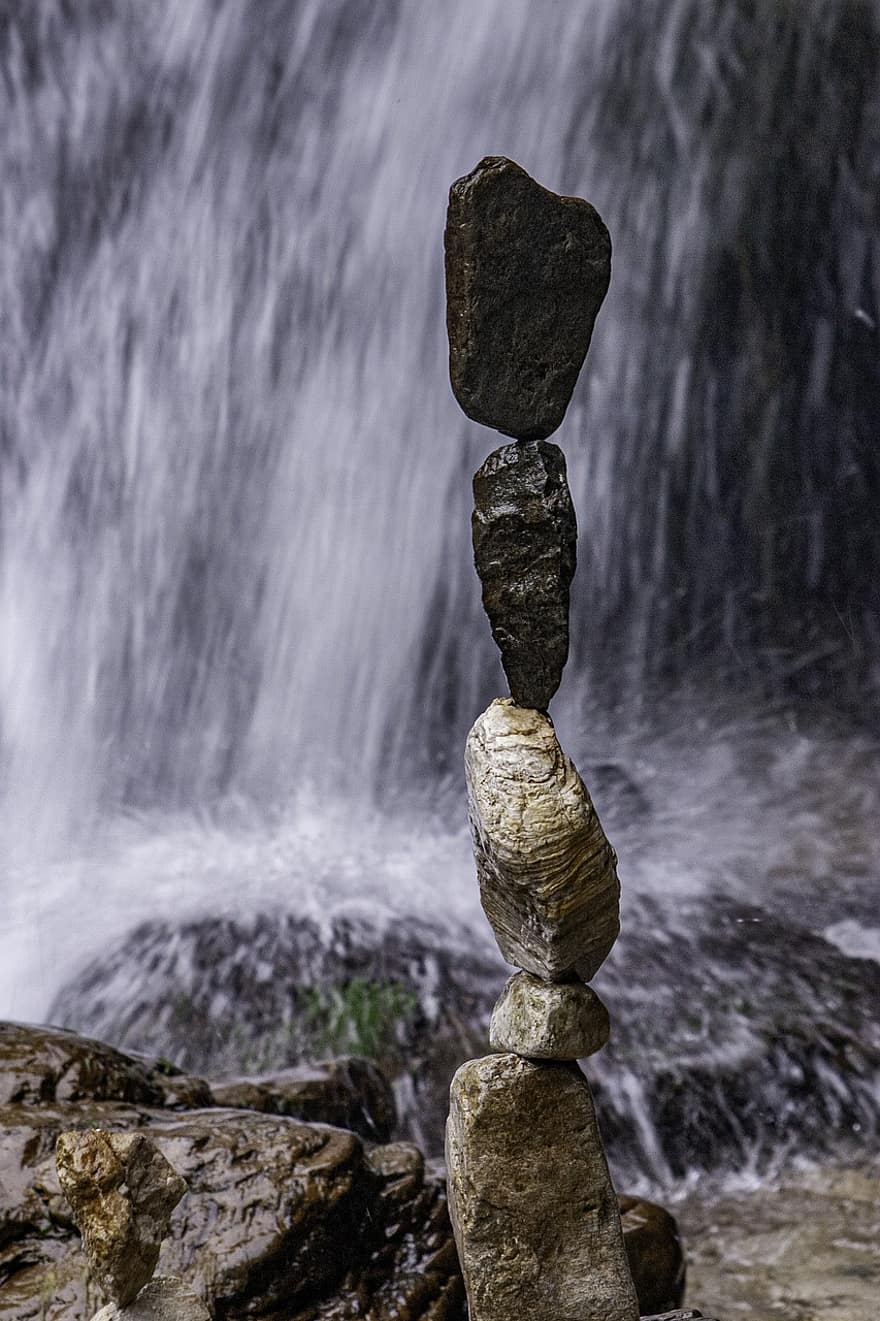 steiner, stein, balansere, balansert bergarter, balansert steiner, meditasjon, zen, tankefullhet, åndelighet