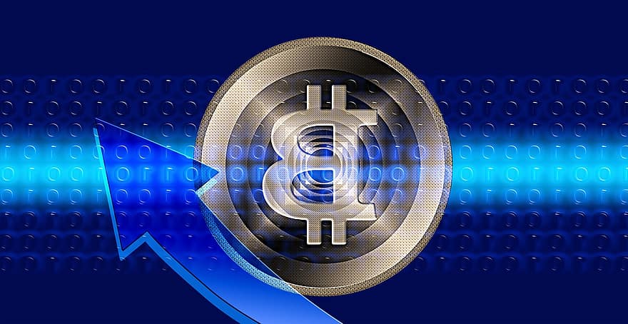 bitcoin, munt, geld, elektronisch geld, valuta, imitatie, ontwerp, internet, overdracht, contant geld, netwerk
