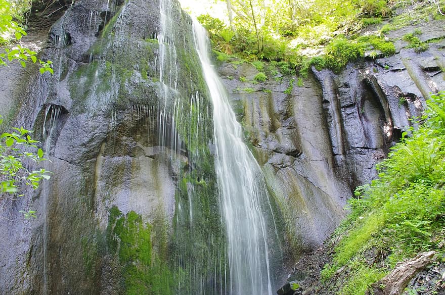 Waterfall, Nature, Water, River, Stream, Landscape, Outdoors, Falls, Green, Rock, Waterfalls