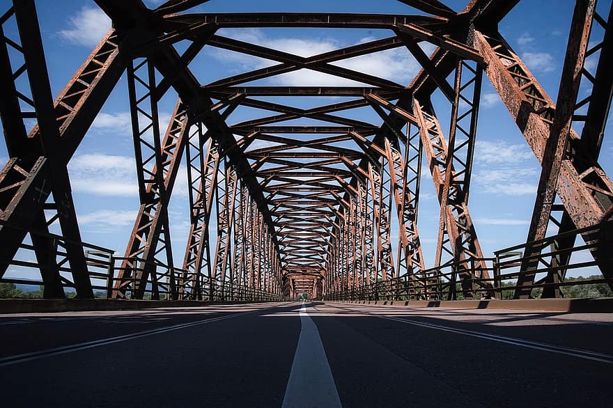 bro, STAHLBAU, stål, arkitektur, bygning, konstruksjon, teknologi, Rheinbrücke, Tyskland