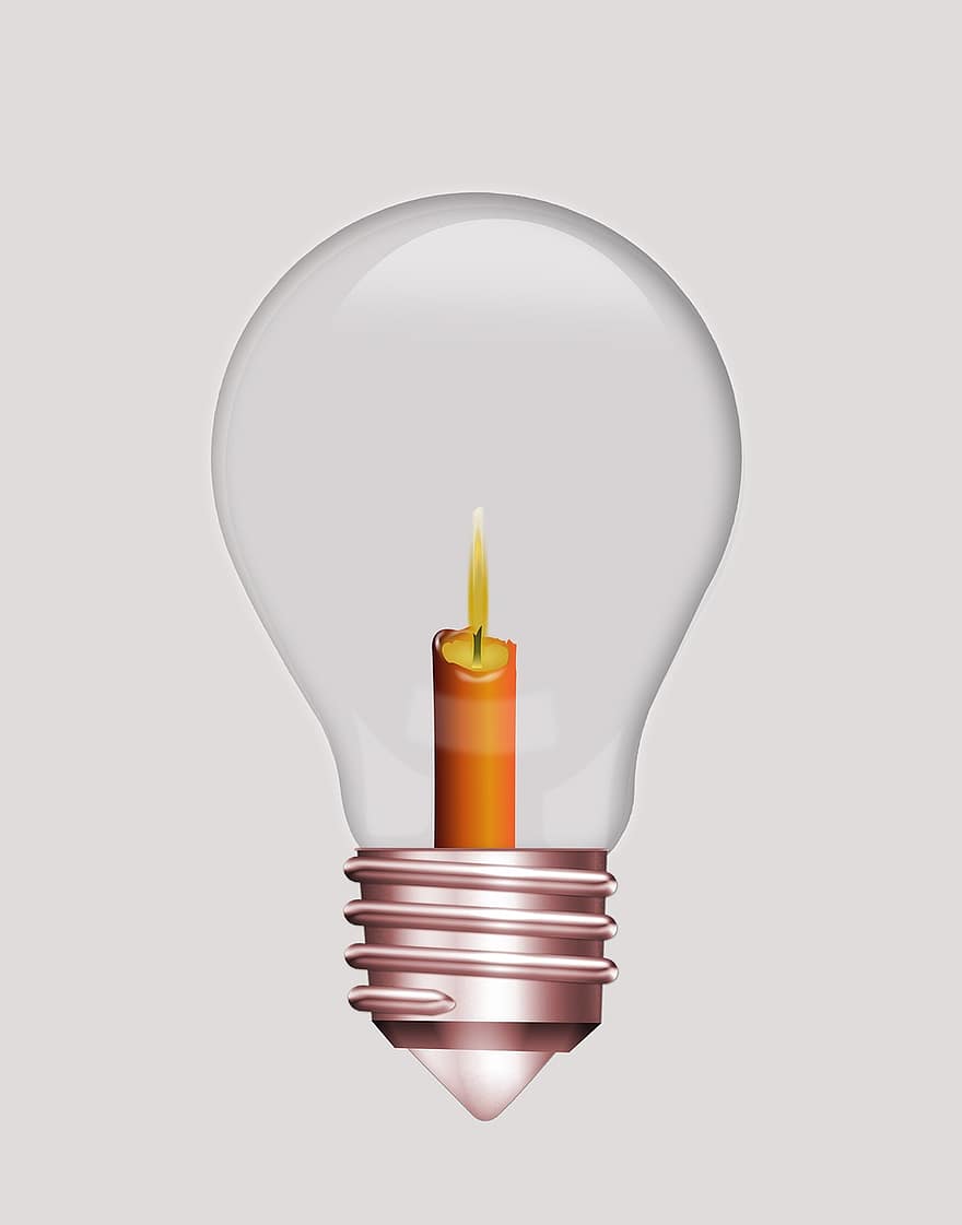 Light Bulb, Pear, Light, Bulbs, Energy, Shining, Electronics, Lighting, Electric, Thread, Candle