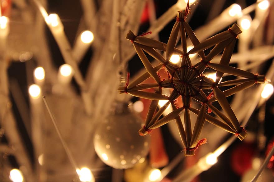 decorazione natalizia, Natale, luci fatate, notte