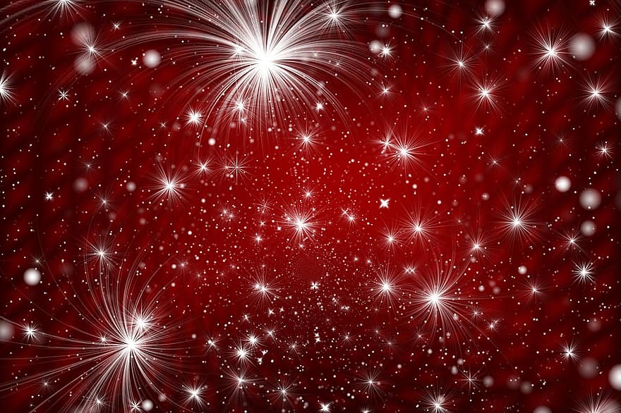 Stars, Fireworks, Christmas, Pattern, Design