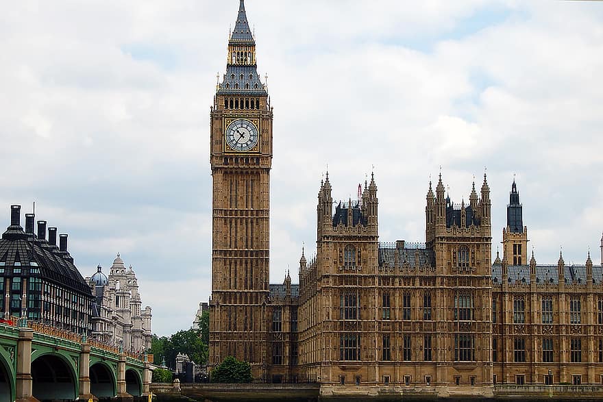 épületek, építészet, tájékozódási pont, parlament, Big Ben
