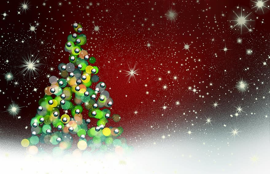 raudona, balta, sniegas, siluetas, Kalėdos, Kalėdų ornamentas, flora, kringelis, ratą, žvaigždė, šviesa