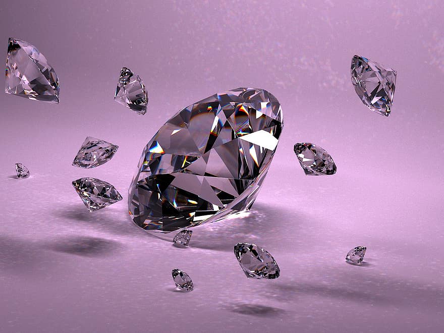 ダイヤモンド、色、宝石、女性