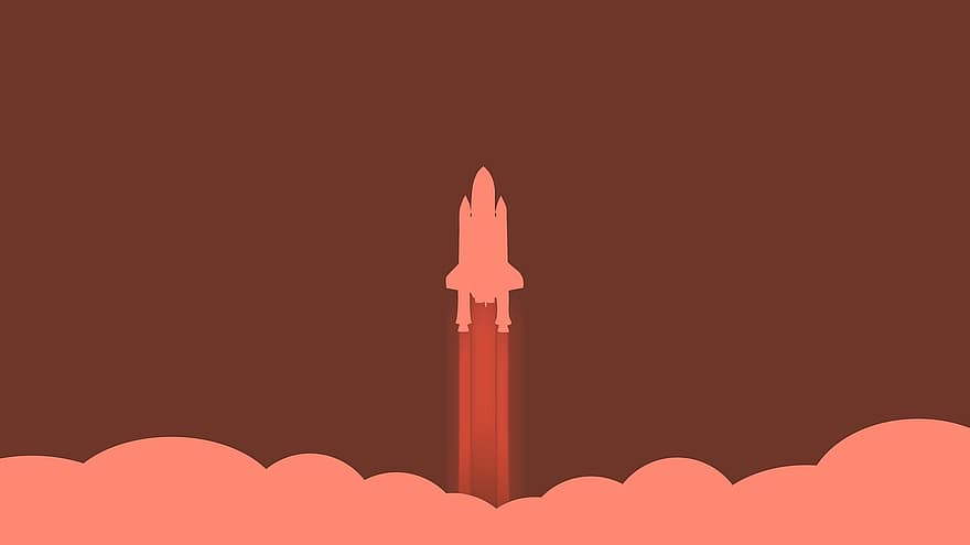 lancio del razzo, razzo, lanciare, spazio, navicella spaziale, fuoco, volo, navetta