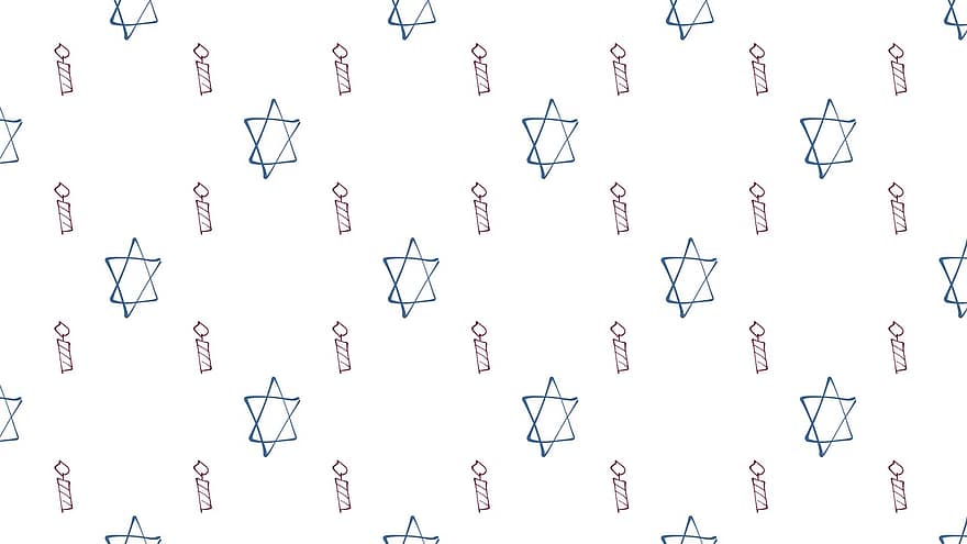 digitalt papir, stjerne av David, stearinlys, mønster, magen david, jødisk, jødedom, Jødiske symboler, stjerne, Religion, bar mitzvah