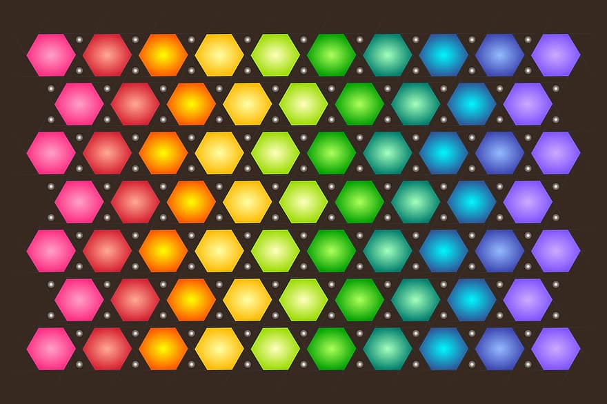 polígon, colorit, fons