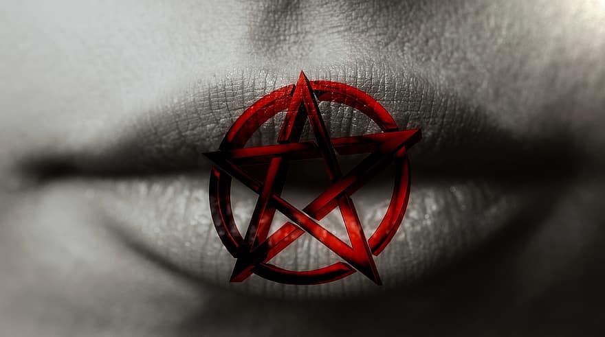 Mouth, Pentacle, Background, Magic, Witchcraft, Mysticism, The Witch