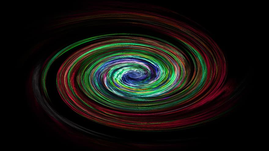 spiral, abstrak, lingkaran, abstrak hitam