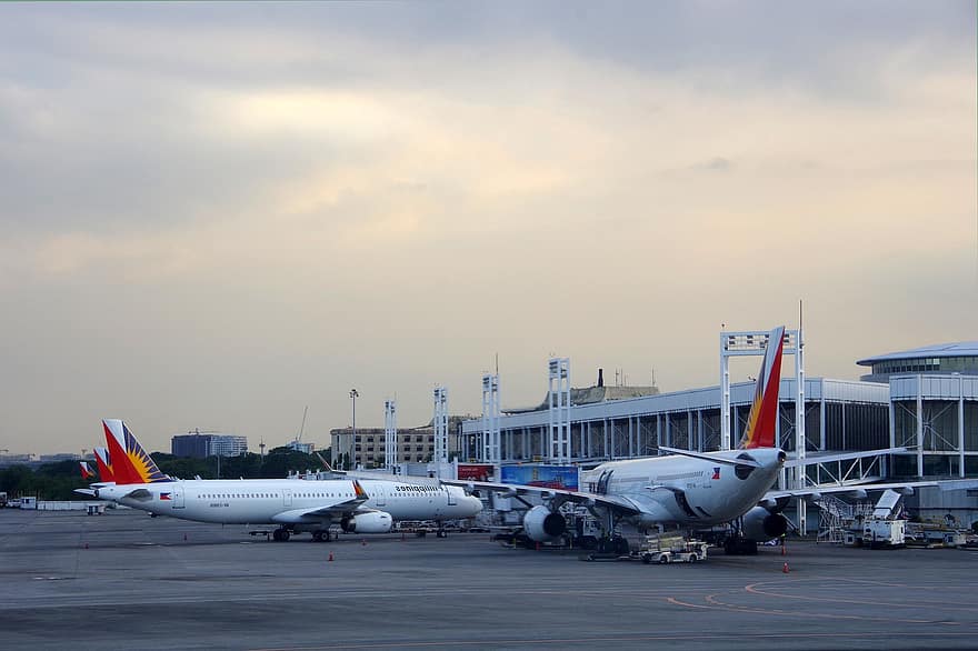 Republikken Filippinene, Philippine Airlines, fly, Manila, luftfartøy, transport, kommersielt fly, flying, transportmiddel, flyindustrien, propell