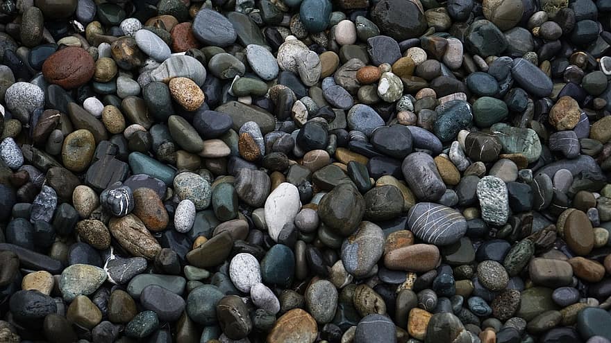 الحجارة ، شاطئ بحر ، الملمس ، متعدد الألوان ، طبيعة ، حصاة ، الخلفيات ، قريب ، صخرة ، مادة الحجر ، كومة