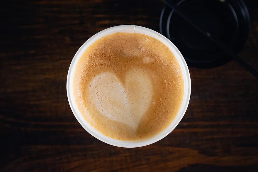 cappuccino, káva, pohár, latte, kofein, napít se, nápoj, latte art, espresso, kavárna