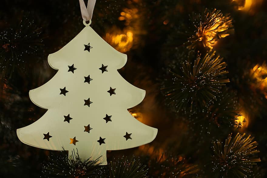 jul, träd, juldekoration, dekoration, prydnad, jul prydnad, julgran, jul bakgrund, julkort